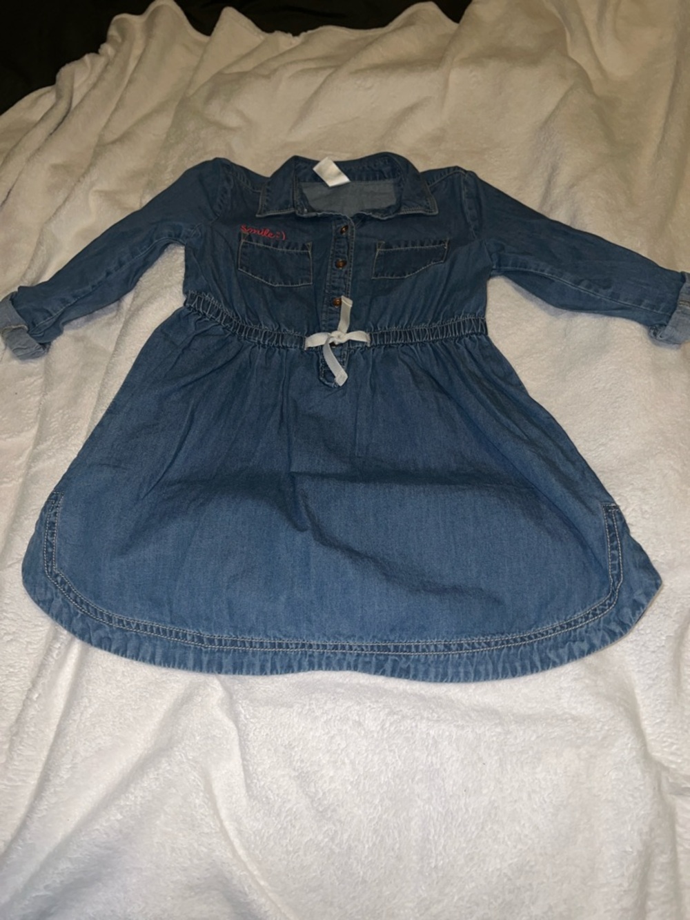 Carter’s Girls Denim Shirt Dress - Blue